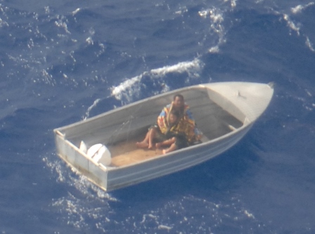 The Royal New Zealand Air Force was able to locate a missing vessel near Manihiki (Cook Islands) last night, enabling rescue of a man and a six-year-old boy on board. 